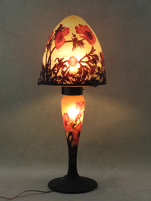 Lampe de table "Anémones" Lunéville